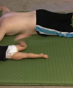 KingCamp Sleeping Pad, Double/Single Self Inflating Mat Air Mattress for Camping, Lightweight Compact Foam Pads for Outdoor Backpacking Tent Traveling Hiking, Built-in/Detached Pillows & Storage Bag Green 14 61LSp EmONL