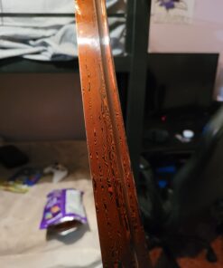 Handmade Japanese Samurai Katana Sword 41 inch 1095 High Carbon Steel/Damascus Folded Steel Full Tang Katana for Man Gift Cosplay Decoration Self Defense Damascus steel bloody red blade 25 61LSyQNZZL