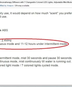 Syntus 150ML Essential Oil Diffuser Ultrasonic Aromatherapy Diffusers with Adjustable Mist Mode and Waterless Auto Shut-Off for Home Office 43 61LTle4pzUL