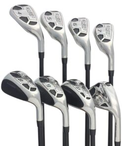 Men’s Powerbilt Golf EX-550 Hybrid Iron Set, which Includes: #4, 5, 6, 7, 8, 9, PW +SW Senior Flex Right Handed New Utility “A” Flex Club 13 61LTlh7DCpL