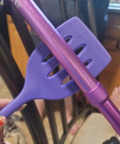 Vive Folding Cane - Foldable Walking Cane for Men, Women - Fold-up, Collapsible, Lightweight, Adjustable, Portable Hand Walking Stick - Balancing Mobility Aid - Sleek, Comfortable T Handles (Purple) Purple 45 61LUWXC sRL