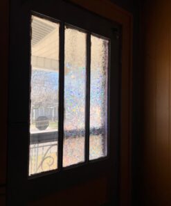 CottonColors Window Privacy Film Decorative Window Clings 3D Window Decals Static Stickers Rainbow Effect No-Adhesive Sliding Door Glass Films UV Blocking for Home, 11.8x78.7 Inch 11.8 by 78.7 In 32 61LUlAswzFL
