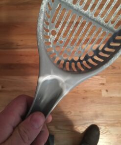 Petmate Scoop N' Hide Cat Litter Scoop with Discreet Litter Scoop Holder, Brushed Nickel 46 61LWXTKD98L