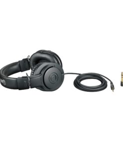 Audio-Technica Education Pack with AT2005USB USB/XLR Microphone, ATH-M20x Headphones, Stand Clamp, Tripod Stand, USB-A and USB-C Cables, XLR Cable, Pop Filter, and Austin Bazaar Polishing Cloth Bundle w/ ATH-M20x Headphones 15 61LWf7eFWBL