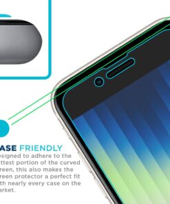 Alternative view of Tech Armor Ballistic Glass Screen Protector Designed for Apple NEW iPhone SE 3 (2022), iPhone SE 2 (2020), iPhone 8 and iPhone 7 (4.7 Inch) 3 Pack Tempered Glass