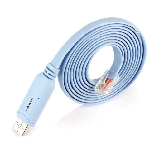 OIKWAN USB Console Cable, USB to RJ45 Console Cable for Cisco Routers/AP Router/Switch/Windows 7, 8 (1.8m, Blue) 6ft