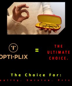 OptiPlix Glasses Case Hard Shell For Men, Women, Kids | Eye Glasses & Sunglasses Case Red 19 61LbqIxcrOL