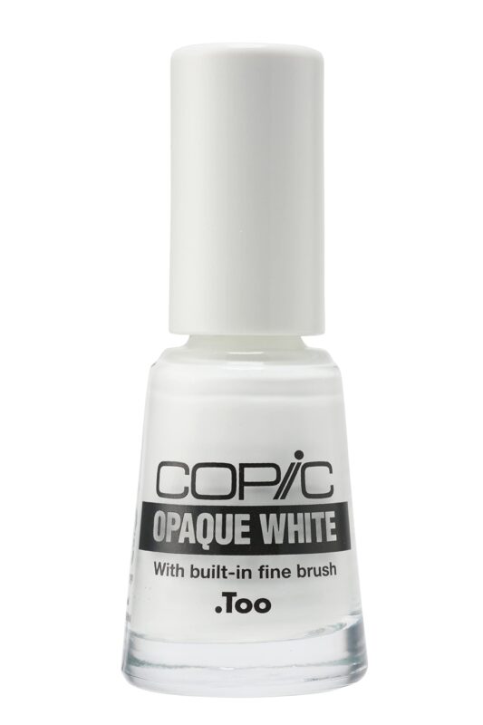 Catalog 7 Copic Marker Opaque Water-Based Paint with Brush, 7 ml, White (COPQBRSH), 1 Count (Pack of 1)