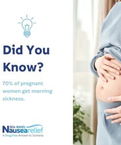 Sea-Band Mama Anti-Nausea Acupressure Wristband for Morning Sickness, Colors May Vary, Pack of 2 25 61LdrfL359L