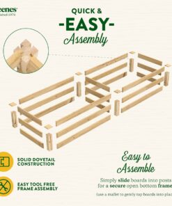 Greenes Fence 2 Ft. X 8 Ft. X 10.5 In Raised Garden Kit, Cedar 28 61Lem3QgnVL