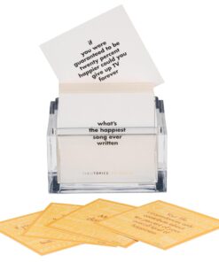 TableTopics Happiness - 135 Conversation Cards, Game for Family Night, Get Togethers - Perfect to Lighten The Mood and Enjoy Each Others Time and Company While Playing a Fun Game 6 61LfH0UbcyL