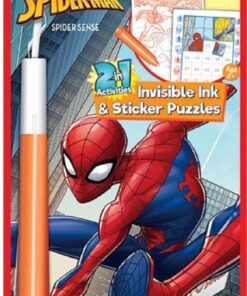 Lee Publications The Amazing Spider-Man 2in1 Invisible Ink and Stickers Puzzle