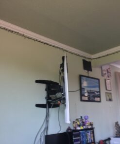 Mount Factory Heavy-Duty Full Motion TV Wall Mount - Articulating Swivel Bracket Fits Flat Screen Televisions from 42" to 70" (VESA 400 x 600 Compatible) - Tilt Swing Out Arm with 10' HDMI Cable 70 61Lg DKBYvL