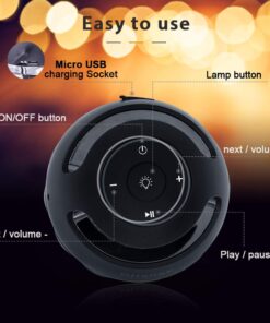 ANERIMST Gifts for Men/Women, Christmas for Men, Outdoor Bluetooth Speaker Waterproof, Gifts for Men Who Have Everything, Christmas Stocking Stuffers Gifts for Adults, Mom, Dad, Him, Her black 24 61Lgasby4L