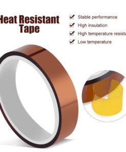 Alternative view of Soply 2 Rolls 10mm x 100ft High Temperature Heat Resistant Tape Sublimation Dye Mug Electronic Polyimide Tape