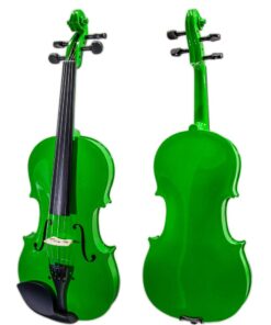 Alternative view of SKY Full Size VN202 Wood Green Violin Beautiful Color with Brazilwood Bow and Lightweight Case