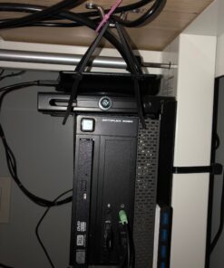 VIVO Adjustable Under Desk and Wall PC Mount, Computer Case CPU Holder with Swivel Action and Secure Locking, Black, MOUNT-PC01 81 61Lk7hEBJHL