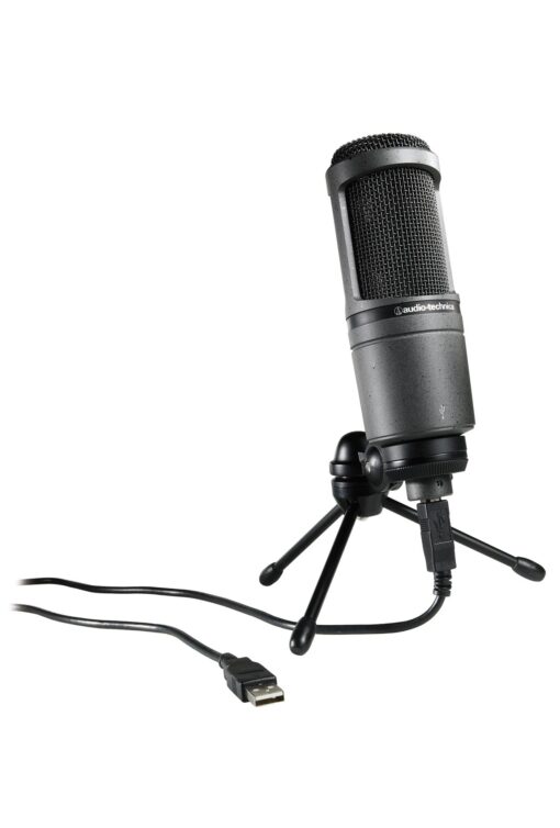 Audio-Technica AT2020USB Cardioid Condenser USB Microphone (Discontinued),black