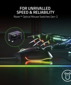 Alternative view of Razer Basilisk V3 Customizable Ergonomic Gaming Mouse: Fastest Gaming Mouse Switch - Chroma RGB Lighting - 26K DPI Optical Sensor -Classic Black Classic Black V3 - Wired