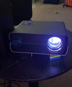 Projector with WiFi and Bluetooth, ASAKUKI Native 1080P 4K Support 450 ANSI Outdoor Movie Proyector, Indoor Home Theater w/ Portable Bag, Compatible w/ Sticks/Phone/iphone/Laptop 45 61LmK0DrTgL