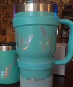 F-32 Handle - 19 COLORS - 40Oz, 30oz or 20oz size available - Compatible with 30 oz YETI and 30 oz. OZARK TRAIL Tumbler Travel Mug (30OZ, SEAFOAM BLUE) 30ozSeafoam Blue 30.0 Fluid Ounces 26 61Lmg0QGrmL
