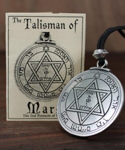 Pewter Key of Solomon Pentacle of Mars Talisman Pendant 7 61LnC kJ 1L