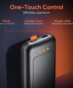 Hand Warmers Rechargeable, 2 Pack 6400mAh Electric Hand Warmer, 16 Hours Lasting, Great for Outdoors, Camping, Gifts for Men Women Black 2 Pack 30 61LnKedm9nL