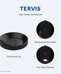 Tervis Gerbera Daisies Made in USA Double Walled Insulated Tumbler Travel Cup Keeps Drinks Cold & Hot, 16oz, Classic Contemporary 15 61LnLGMln1L 1