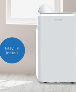 hOmelabs Portable Air Conditioner 12000 BTU - Cools Rooms up to 450 Sq. Ft. - Quiet AC Unit with Wheels, Washable Filter and Remote Control (New DOE 7200 BTU) 12,000 BTU 19 61LoABWq8oL