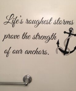 Life's roughest Storms Prove The Strength of Our Anchors Vinyl Wall Decals Quotes Sayings Words Art Decor Lettering Vinyl Wall Art Inspirational Uplifting 22 61LoF2lJbCL