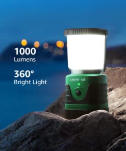 Alternative view of Lighting EVER 1000LM LED Camping Lantern Rechargeable, 4400mAh Power Bank, Camping Essential with 4 Light Modes, IP44 Waterproof Lantern Flashlight for Hurricane Emergency, Hiking, USB Cable Included 1