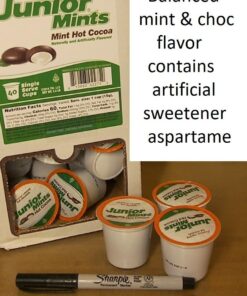 Tootsie Roll Junior Mints Hot Cocoa Pods, Compatible with Keurig K Cup Brewers, Perfect Peppermint Hot Chocolate Gift, Candy Junior Mints Hot Cocoa, 40 Count Mint 40 Count (Pack of 1) 33 61Lq5h1cVIL