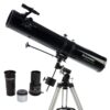 Celestron - PowerSeeker 114EQ Telescope - Manual German Equatorial Telescope for Beginners - Compact and Portable - Bonus Astronomy Software Package - 114mm Aperture 114EQ Newtonian 17 61Ls5cEk9vL