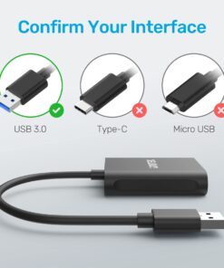 Alternative view of USB Card Reader, Unitek 3-Slot USB 3.0 Compact Card Reader, Read 3 Cards Simultaneously, Aluminum SD Micro SD CF Card Adapter Supports Flash Memory Card, Black