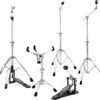 Ludwig 400 Series Drum Hardware Pack | Complete Drum Parts Hardware with Cymbal Stand, Snare Mount, Hi-Hat Stand, Mini Boom Cymbal Stand and Bass Drum Pedal | L4HPACK | Portable and Ideal for Gigs MultiColored 40 61LsWBjxqL