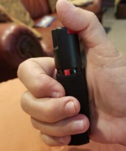 SABRE Runner Pepper Gel, Maximum Police Strength OC Spray, Reflective Hand Strap for Easy Carry & Quick Access, 35 Bursts, Secure & Easy to Use Safety, Optional Clip-On Alarm & LED Armband Combos Black Runner 58 61LuW3yw0KL