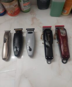 Wahl Professional 5 Star Cordless Magic Clip Hair Clipper with 100+ Minute Run Time for Professional Barbers and Stylists Red 15 Piece Set 33 61Lulx zm2L