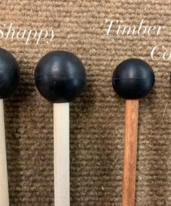 Percussion Mallet (Pair) Mallets for Keyboard Music and Tongue Drum, Soft Rubber Heads –– MADE IN U.S.A. –– Stained Solid Birch Handles Soft Black Single Pair 23 61LvsJf9zFL