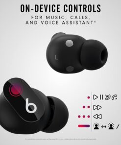 Beats Studio Buds - True Wireless Noise Cancelling Earbuds - Compatible with Apple & Android, Built-in Microphone, IPX4 Rating, Sweat Resistant Earphones, Class 1 Bluetooth Headphones - Black Without AppleCare+ 35 61Lwaxh31lS