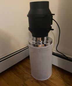 VIVOSUN Ventilation Kit 6 Inch 390 CFM Inline Duct Fan with 6" x 16"Carbon Filter Odor Control System with Australia Virgin Charcoal for Grow Tent Ventilation R6 w/ Carbon Filter 43 61LwyMBVDqL