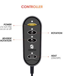 COMFIER Shiatsu Foot Massager with Heat- Kneading Back Massager with Heating Pad, Heated Foot Warmer, Electric Feet Massager Machine for Plantar Fasciitis,Neuropathy,Foot Stress Relief Gray 25 61LxByBMFzS
