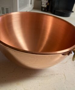 Mauviel M'Passion Copper Egg White Beating Bowl With Ring, 5-qt, Made in France 4.9-Qt. 17 61LxNTNdr7L
