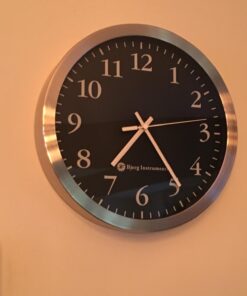 Bjerg Instruments Modern 12" Stainless Silent Wall Clock with Non Ticking Quiet and Accurate Movement 30 61LxWyWTdrL