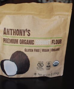 Anthony's Organic Coconut Flour, 4 lb, Batch Tested Gluten Free, Non GMO, Vegan, Keto Friendly 32 61LxzR71nCL