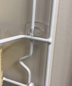 Lavish Home (White) 6-Tier Adjustable Kitchen Door Rack for Pantry Organization and Storage Shelving, (L) 19” x (W) 5” x (H) 56-64 40 61LyPUsW7jL