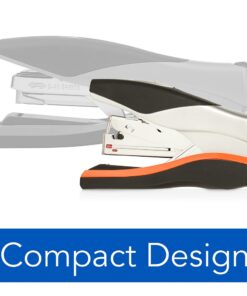 Swingline Stapler, 40 Sheet Capacity, Optima 40, Jam Free, Reduced Effort, Compact, Soft Grip, Metal, Orange, Silver and Black (87842) Pack of 1 Compact Size 20 61Lyaz60LML