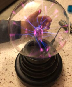Theefun Plasma Ball, 3 Inch Plasma Lamp, Touch Sensitive Plasma Globe USB or Battery Powered Nebula Thunder Lightning, Novelty Toy for Kids, Parties, Prop, Bedroom, Home, Decoration, Christmas Gifts 36 61Lzat6PEoL