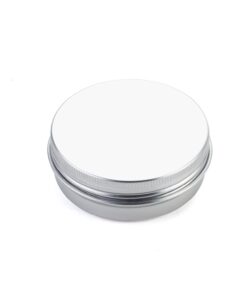 Tosnail 24 Pack 2 oz. Aluminum Round Lip Balm Tin Containers with Screw Thread Lid - Great for Spices, Candies, Tea or Gift Giving 24 61M 7GNZ7NL