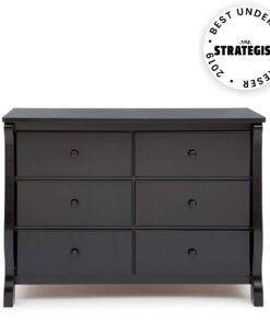Delta Children Universal 6 Drawer Dresser, Greenguard Gold Certified, Black 27 61M h8ciXNL