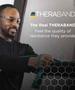 THERABAND Resistance Bands, 6 Yard Roll Professional Latex Elastic Band For Upper & Lower Body, Core Exercise, Physical Therapy, Pilates, Home Workouts, & Rehab, Green, Heavy, Intermediate Level 1 Green - Heavy 17 61M0wpDor0L